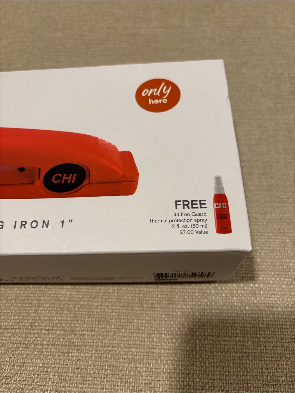 CHI Red 1" Tourmaline Ceramic Hairstyling Iron - Picture 3 of 3